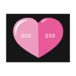 Pink Heart Pill Capsule postcards