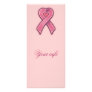 Pink Heart Ribbon Custom Rack Cards