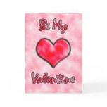 Pink Heart Valentine Card