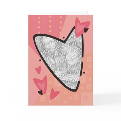 Pink Heart Valentine Card by ldcreative