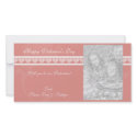Pink Heart Valentine Photo Cards photo cards