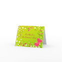 Pink hearts and stars - Card