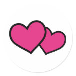 pink hearts icon love sticker