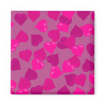 Pink Hearts Fridge Magnets