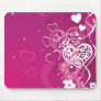Pink Hearts Mouse Mat