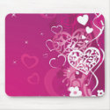 Pink Hearts mousepads
