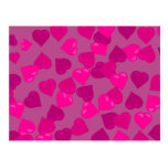 Pink Hearts Post Card