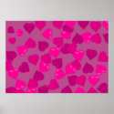 Pink Hearts posters