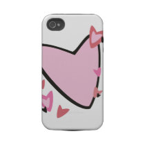 Pink Hearts Valentine's Day Iphone 4 Tough Cover