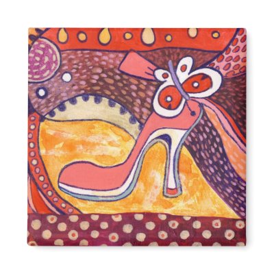 Pink Heel Magnet by ShouShou