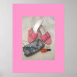 Pink Heels & Purse Poster