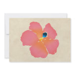 Pink Hibiscus Blossom invitations
