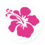 Pink Hibiscus Design Stickers