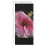 Pink Hibiscus Flower Customized Rack Card