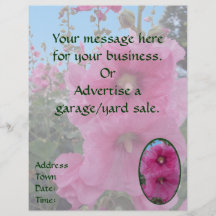 Pink Hibiscus Flowers Flyers