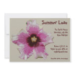 Pink Hibiscus Invitation