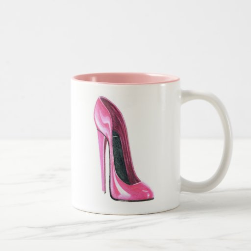 Pink High Heel Shoe Mug