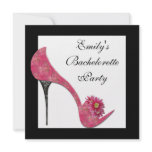 Pink High Heel Shoes Bahcelorette Party invitations