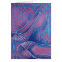 Pink High Heels Greeting Card