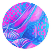 Pink High Heels Round Sticker