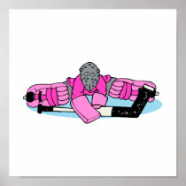 Pink Hockey Goalie