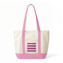 Pink horizontal stripe bag