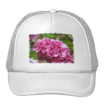 Pink Hydrangea Baseball Cap Trucker Hat