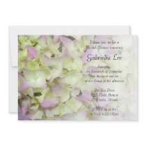Pink Hydrangea Bridal Shower Invitation