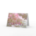 Pink Hydrangea -  I Miss You cards
