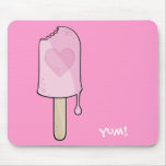 Pink Ice cream, yum! mousepads