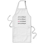 Pink Is For Little Girls Gift aprons