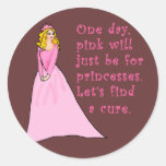 Pink is for Princesses Breast Cancer Products Stickers