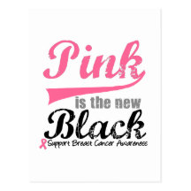 Pink is The New Black Post Card