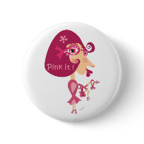 Pink it Pink Ribbon buttons