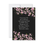 Pink Japanese Cherry Blossoms Wedding Announcements