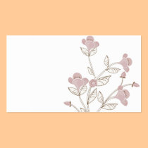 Pink Japanese flowers Business Card business cards