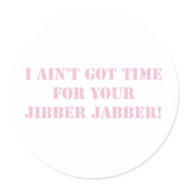 Pink Jibber Jabber Stickers