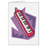 Pink Keytar portable 80s keyboard piano graphic cards