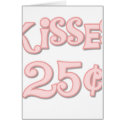 Pink Kisses 25 Cents cards