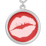 Pink Kissy Lips Custom Jewelry
