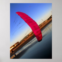 Pink Kite Poster