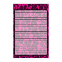 Pink Lace Stationery
