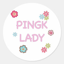 Pink Lady Ping Pong Sticker