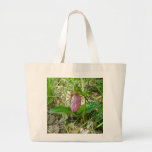 Pink Lady Slipper Wild Orchid Tote Bag
