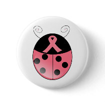 Pink Ladybug buttons