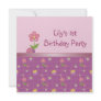 Pink Ladybug Girls 1st Birthday Party Personalised Invites