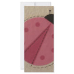 pink ladybug full color rack card