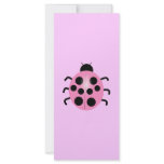 pink ladybug rack card