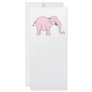 Pink Laughing Elephant. Personalised Rack Card