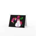 "Pink Lavender Rose I" Wedding Note Card